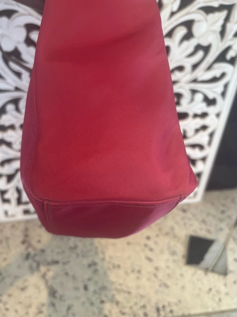Kate Spade Nylon Chelsea Medium Satchel Tote Dark Pink